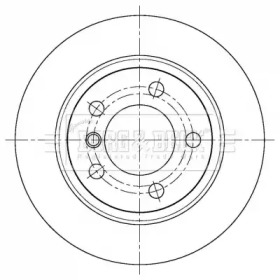BORG & BECK bbd5408 -  Тормозной диск
